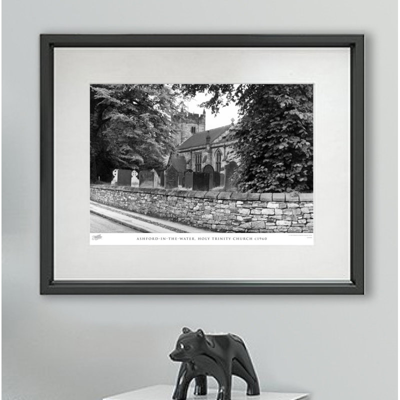 Ashford In The Water, Holy Trinity Church C1960 - Single Picture Frame Print, 45cm H x 60cm W x 2.3cm D