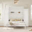 Lit escamotable avec structure en bois massif, armoire escamotable avec 2 armoires et tablettes de rangement-1450702151-1473838441
