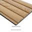 SereniSlats toile 94,5 po x 9,5 po brun clair panneau cannelé acoustique cannelé, panneau insonorisant (24,8 pieds carrés)-125372147