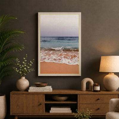 Gentle Shoreline Coastal 1 Piece Wrapped Canvas Wall Art