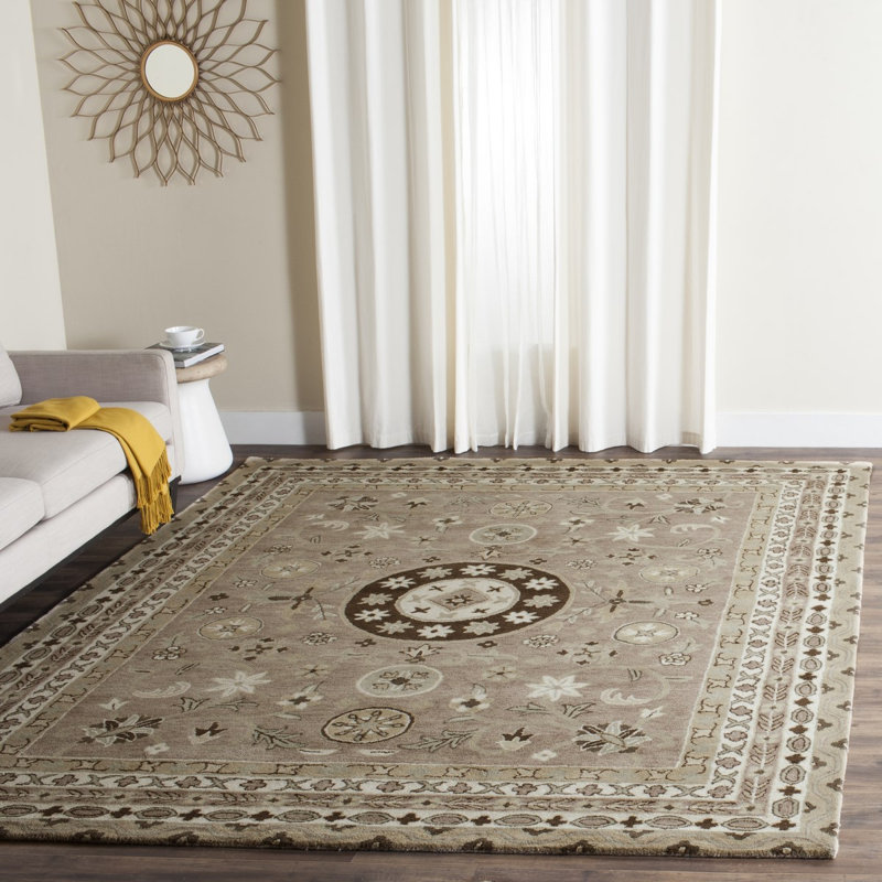 Cruz Hand Tufted Wool Oriental Rug, Rectangle 4' x 6'