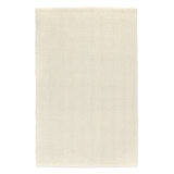 Herringbone 2x3 Hand Woven Wool Blend Fabric Ivory Rug