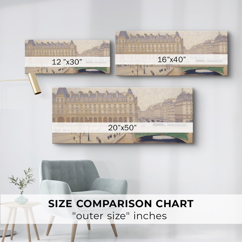 Série paysage - CXLVI - Toile tendue avec châssis - Prêt à accrocher, H 12 po x l 30 po
