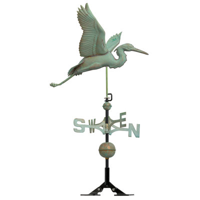 Copper Heron Weathervane