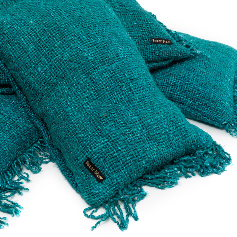 The Oh My Gee Collection Rectangular Cushion Cover, Aqua