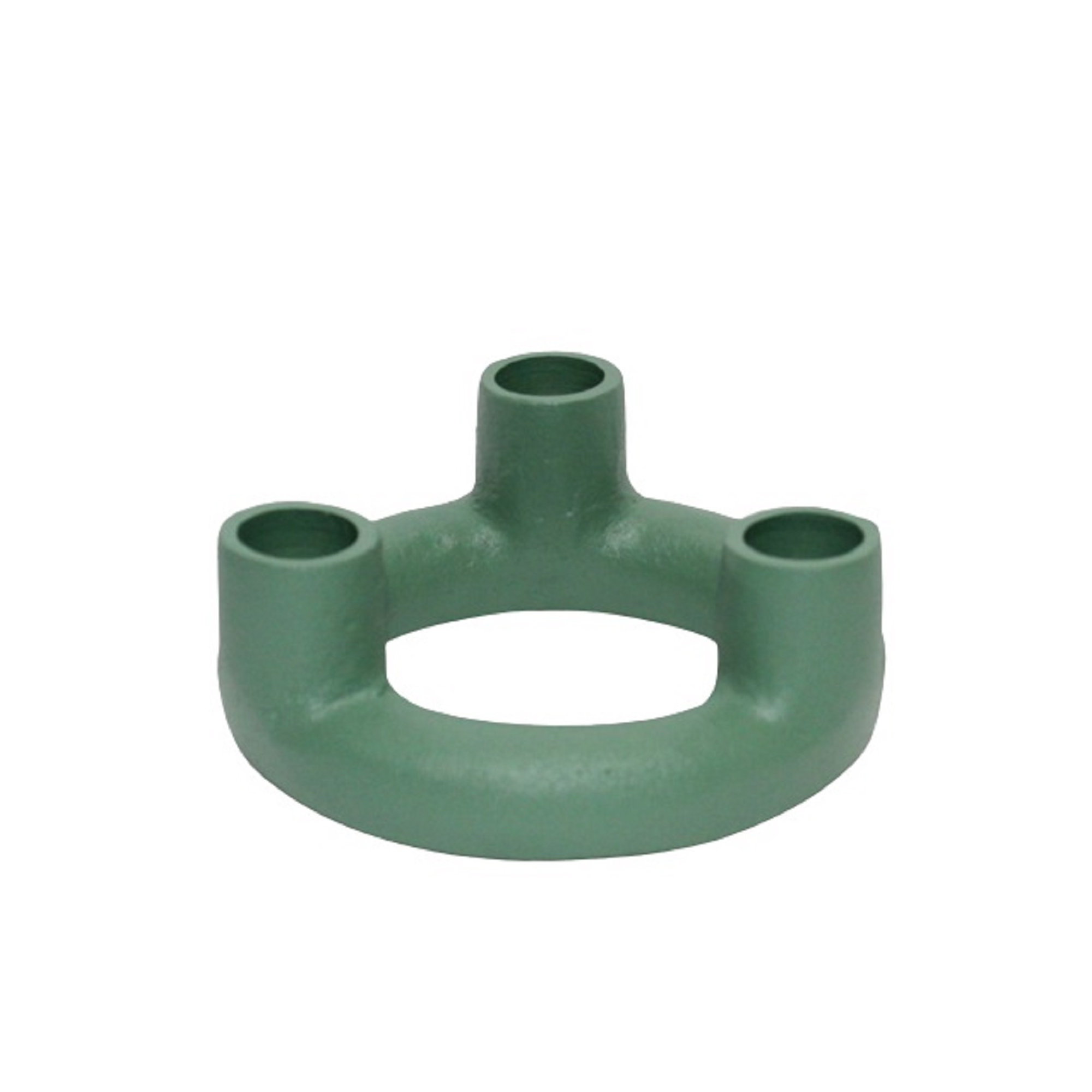Ashlyn 3 Piece Aluminum Tabletop Candlestick Set, Green