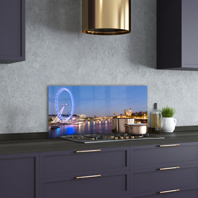 Lucylla 50cm W x 100cm L Glass Peel and Stick Panel
