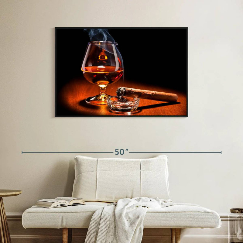 Boisson au cigare et au cognac Yarlin, H 27 po x l 40 po