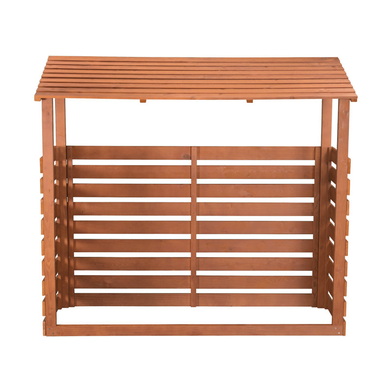 Duque 69'' W x 29'' D Solid Wood Log Store