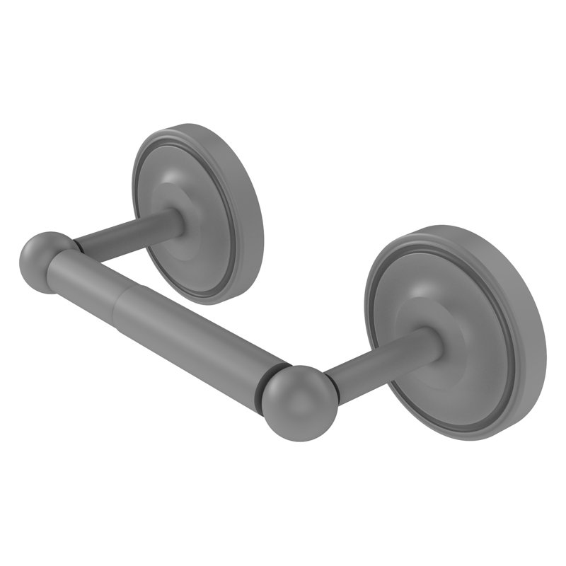 Porte-papier 2 poteaux fixé au mur Gober, Gris mat