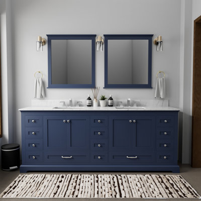 Meuble-lavabo double l 84 po x P 22 po Dukes