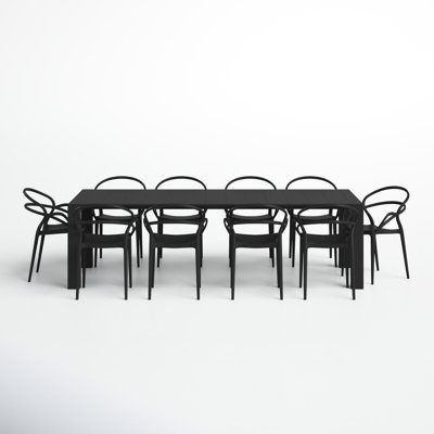 Comet Rectangular 10 - Person 102" Long Dining Set