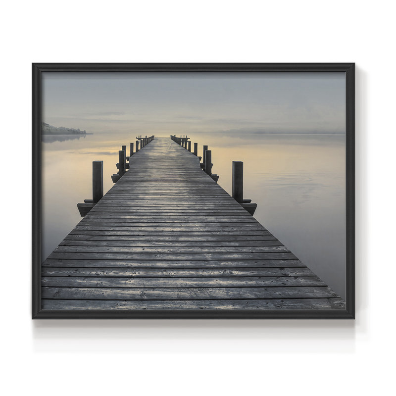 Sun Down -Framed Print - Restickable, Noir, noir, noir, noir, H 16 po x l 20 po
