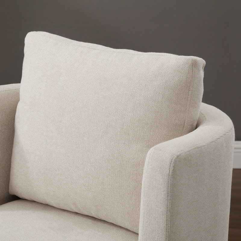 Fauteuil Kefira, Polyester beige