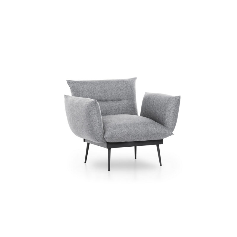 Fauteuil l 35,43 po Althrop, Gris