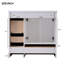 Meuble-lavabo autoportant de style shaker de 72 pouces, avec lavabo SMC, tiroirs à fermeture en douceur et portes à fermeture en douceur