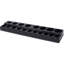 Ensemble organisateur de douilles magnétiques, support de douilles 6 pièces Comprend des plateaux de douilles métriques SAE de 1/4 po, 3/8 po et 1/2 po, peut contenir 141 pièces de douilles de taille standard et profonde (douille non incluse), vert et