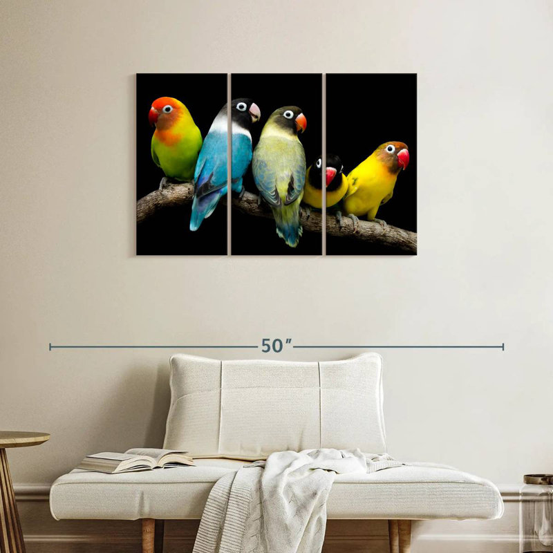 Brampt Five Lovebird Pets, 24" H x 38" W