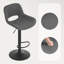 Swivel Upholstered Adjustable Height Bar Stool-1041733076