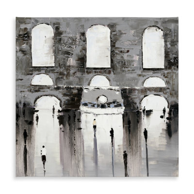 Gray Street Scenery Tablecloth | Indoor/Outdoor Home Decor