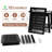 Oberst 21.7"W HDPE Shower Bench Stool with Storage Shelf Waterproof Shower Chair Spa Bath Seat-1487130594