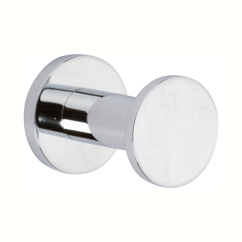 Kubic Single Robe Hook, Polished Chrome