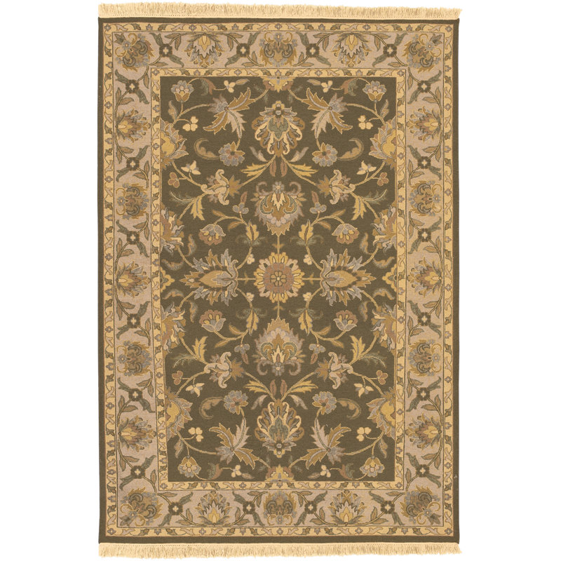Worrall Wool Oriental Indoor Rug, Rectangle 2' x 3'