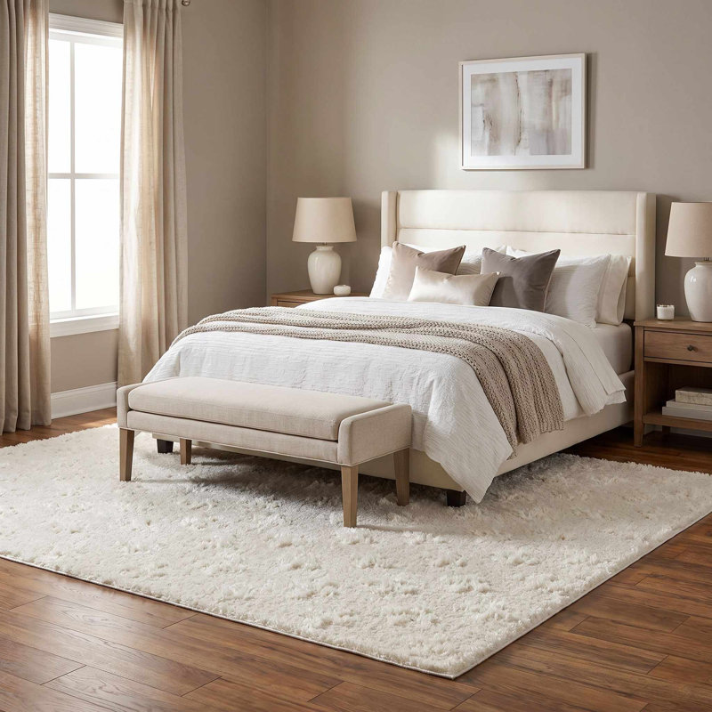Tapis crème / ivoire Cibalo, Rectangle 5 pi 3 po x 7 pi
