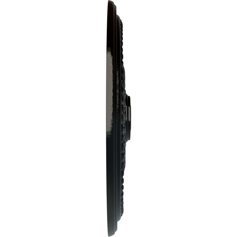 Endurathane Brunswick Ceiling Medallion, 27"OD x 2 1/2"P (Fits Canopies up to 4 1/2"), Hand-Painted Black Pearl Finish