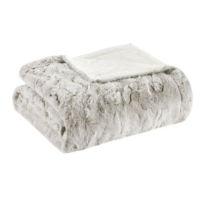 Couverture en fausse fourrure
