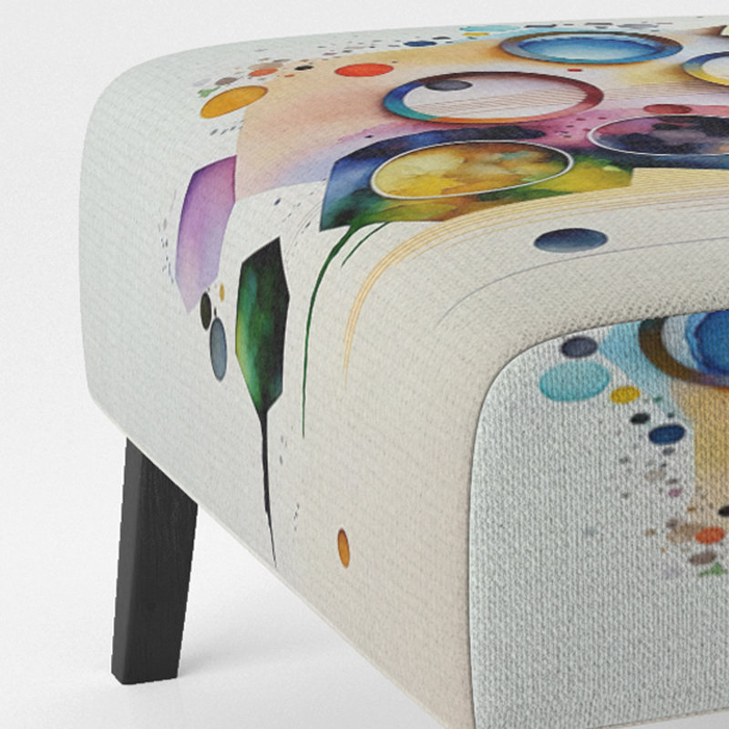 Fauteuil de chambre contemporain rembourré Hexagon And Circular Abstract II
