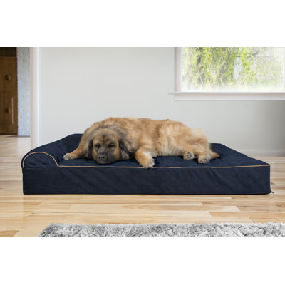 Quilted Faux Fur & Velvet Goliath Chaise Pet Bed