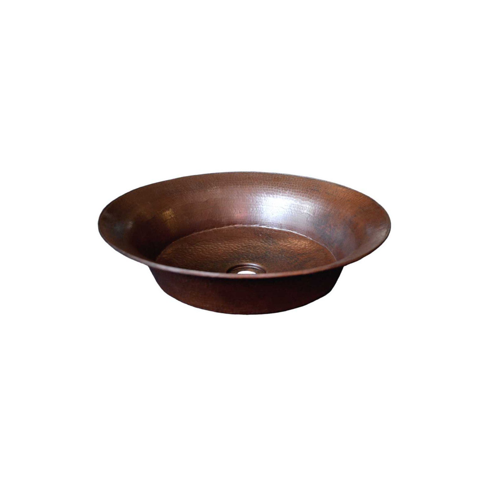 Maestro Copper Circular Vessel Bathroom Sink