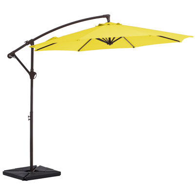Beeram 120'' Round Cantilever Umbrella with Weighted Base