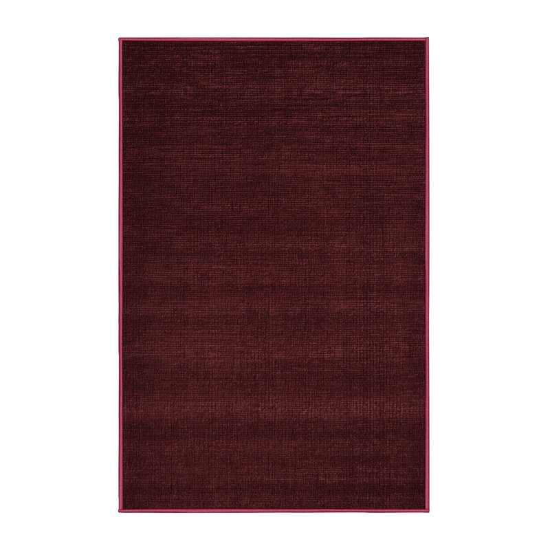 Machine Washable Solid Red Area Rug, Rectangle 2' x 3'