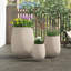 Ensemble de jardinières modernes en forme d'œuf pour un décor intérieur et extérieur élégant