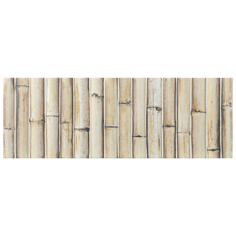 Bamboo 5.88'' W x 11.88'' L Tile, Sandy White