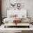 Modern Bed With 2 Nightstands, Charging Station And Colorful Led Light-1867890487