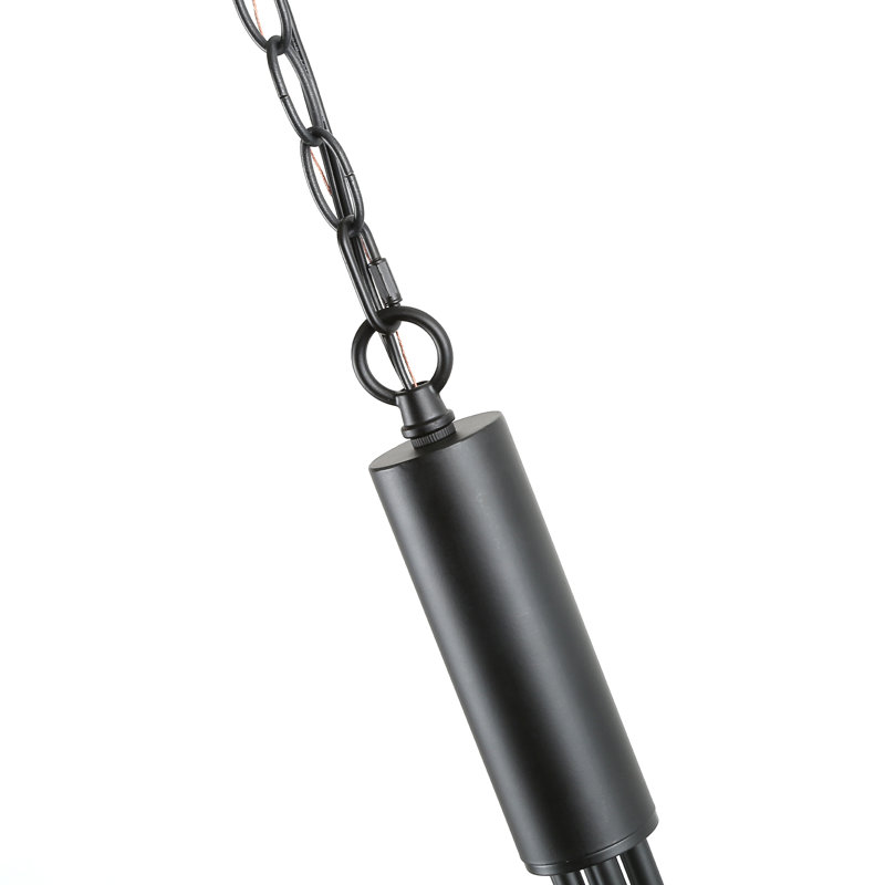 Reagan 6 - Light Dimmable Chandelier, Black
