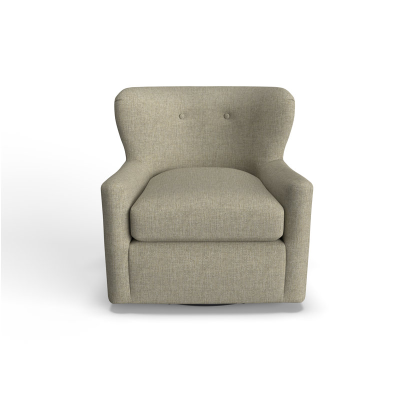 Fauteuil oscillant pivotant Bendigo, Tissage de performance brun clair