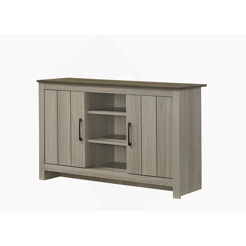 Console, buffet, buffet avec tablettes et portes d'armoire