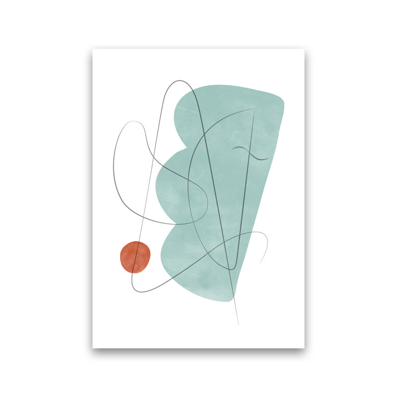 Abstraction With Grey Lines XI - Print, 42 cm H x 29.7 cm W x 4 cm D, Wrapped Canvas