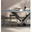 Table de salle à manger rectangulaire en pierre micro-cristalline de style luxueux italien-110906537