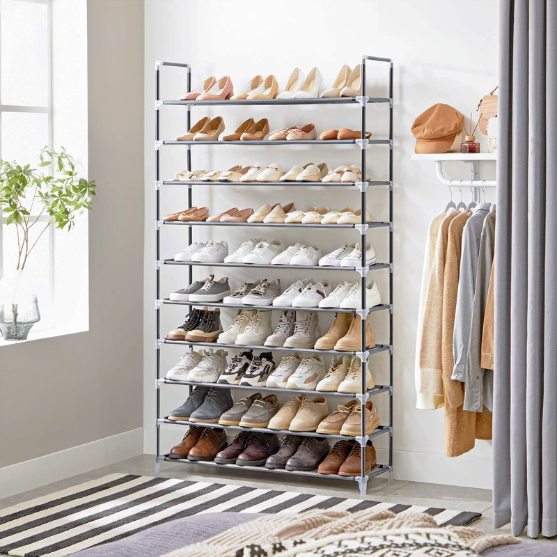 40 Pair Shoe Rack, Black