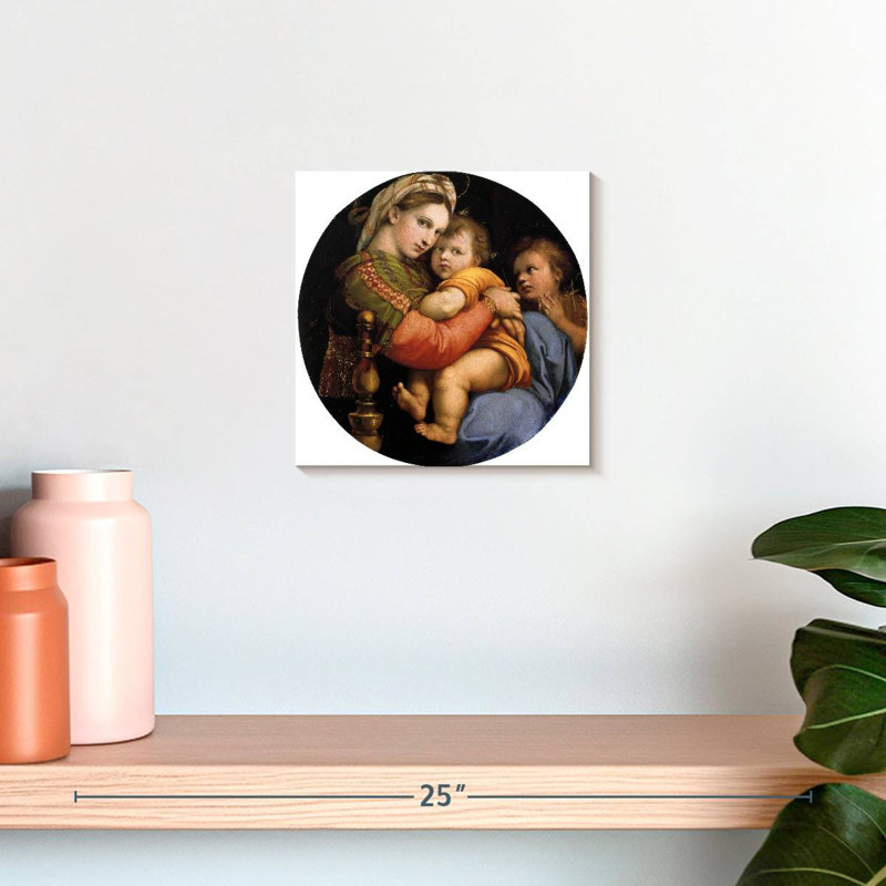 Leisha Madonna Della Seggiola, H 10 po x l 10 po