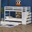 Lit superposé simple au-dessus de simple avec lit gigogne Janneli Kids-744549265