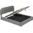 Charming Upholstered Platform Bed With Hydraulic Storage System - Gray Elegant