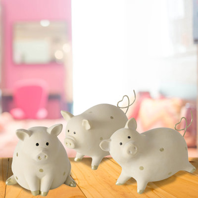 Figurine 3 petits cochons