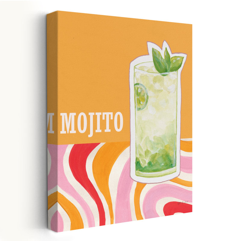 Mojito - art cocktail cocktail 60 s 70 s, H 24 po x l 16 po