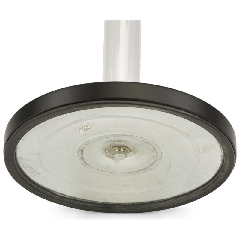 Poteau de chandelier transparent 41,5 po avec ceinture rétractable rouge de 6,5 pi